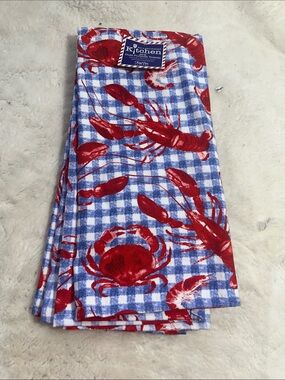 Kay Dee set of 2 crab kitchen towels